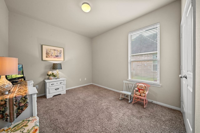 22607 Ebbets Field Dr, Spring, TX 77389 - living area featuring carpet flooring and baseboards
