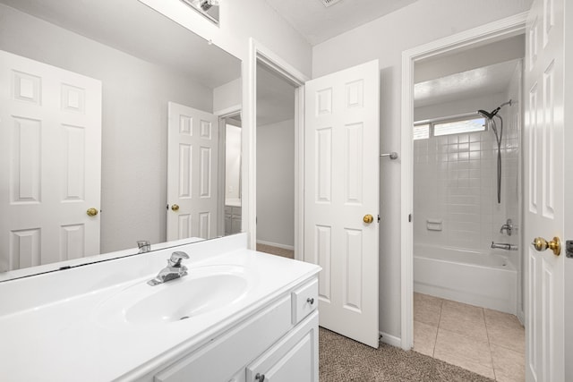 2722 Round Hill Ct, Katy, TX 77494 - full bathroom featuring vanity and shower / washtub combination