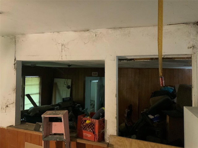 13222 Ann Louise Rd, Houston, TX 77086 - below grade area with wood walls
