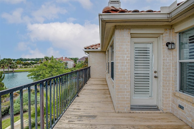 13212 Lismore Pt, Cypress, TX 77429 - deck with a water view