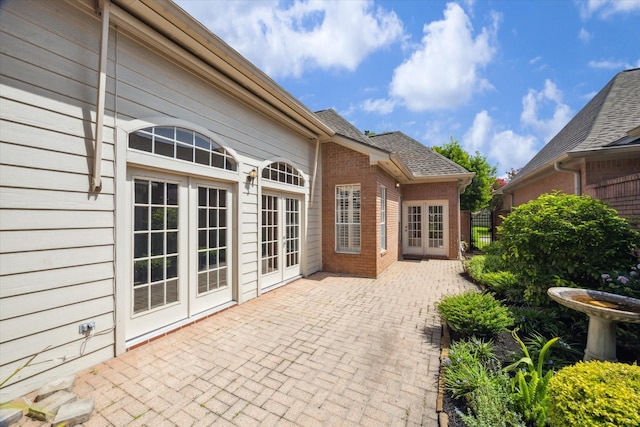 15814 Hillside Falls Trl, Houston, TX 77062 - view of patio featuring french doors