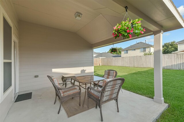 11410 Sandstone Canyon Dr, Humble, TX 77396 - view of patio with outdoor dining space