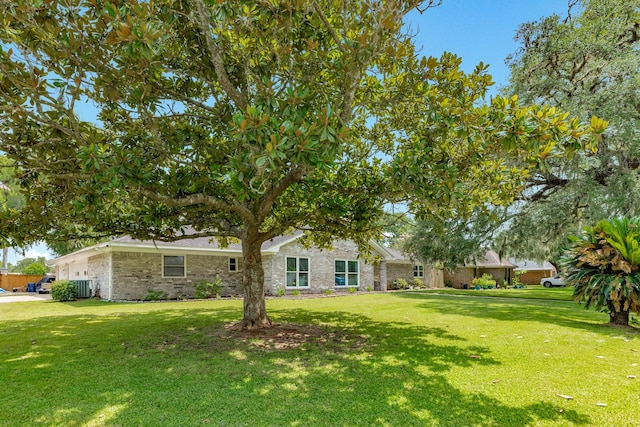 105 Pleasant Valley Dr, West Columbia, TX 77486 - view of green lawn