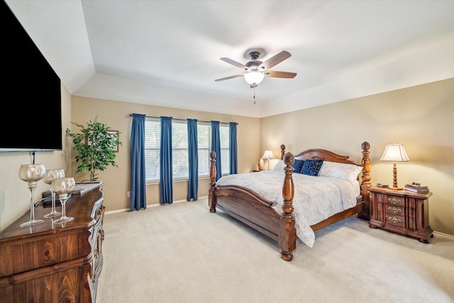 7110 Timber Post Ln, Humble, TX 77346 - bedroom with light carpet and a ceiling fan