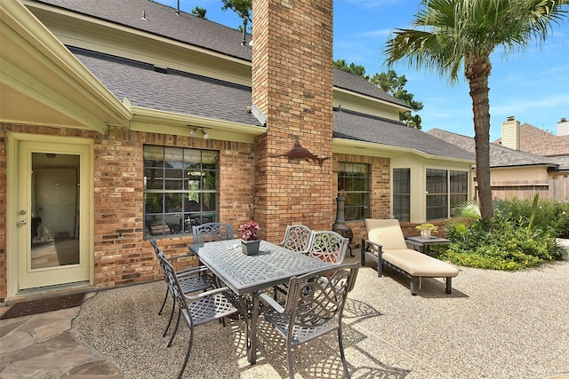 16219 Rainbow Lake Rd, Houston, TX 77095 - view of patio featuring outdoor dining area