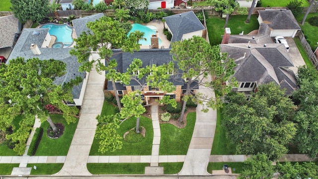 16219 Rainbow Lake Rd, Houston, TX 77095 - drone / aerial view of a pool