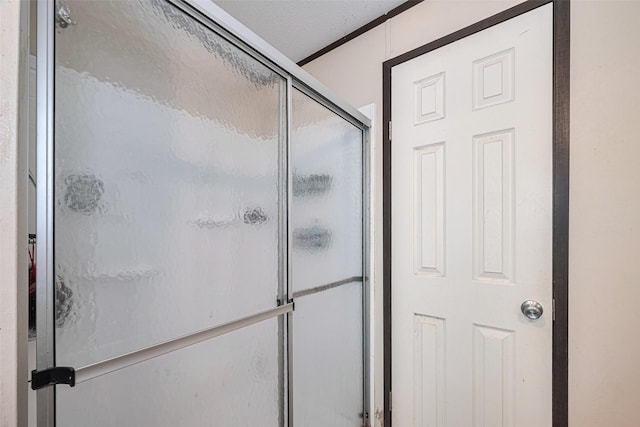 232 3rd St, Dickinson, TX 77539 - bathroom featuring a shower with door