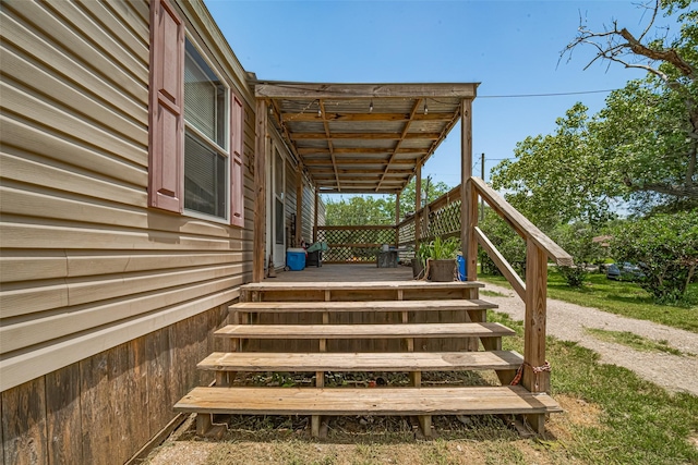 232 3rd St, Dickinson, TX 77539 - view of wooden terrace