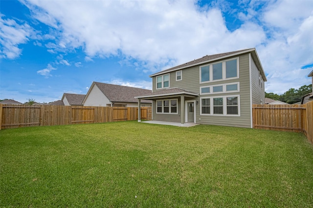 10023 Rose Mallow Ln, Magnolia, TX 77354 - back of property featuring a patio, a fenced backyard, and a shingled roof