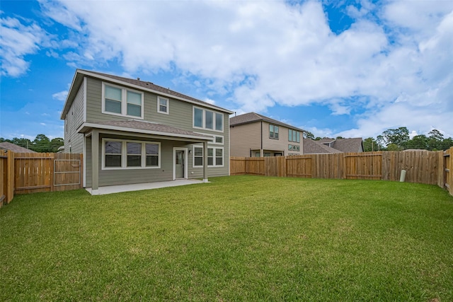 10023 Rose Mallow Ln, Magnolia, TX 77354 - rear view of house with a patio, a fenced backyard, and roof with shingles