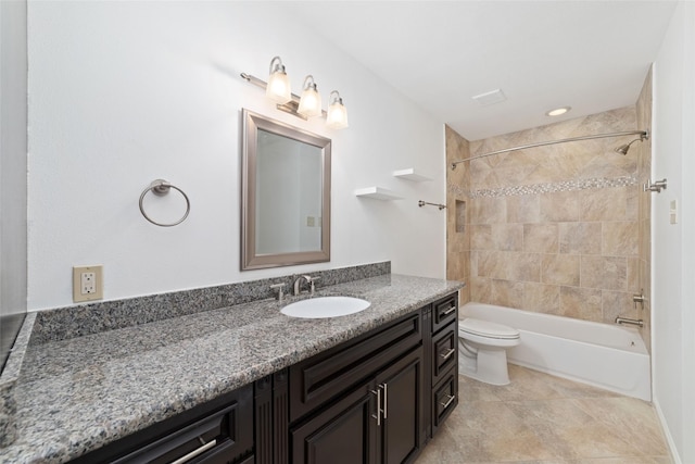 18307 Cransley Dr, Houston, TX 77084 - bathroom featuring vanity and shower / washtub combination