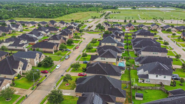 2012 Post Oak Ct, Pearland, TX 77581 - aerial view of residential area featuring a nearby body of water