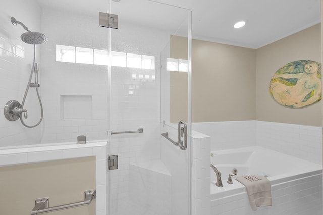 2117 Nantucket Dr, Houston, TX 77057 - full bathroom featuring a bath and a shower stall
