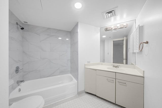 3525 Sage Rd Unit 813, Houston, TX 77056 - full bathroom featuring tile patterned flooring, vanity, and shower / tub combination