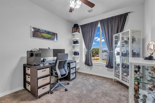 3009A Bell St, Houston, TX 77003 - office space with carpet and a ceiling fan