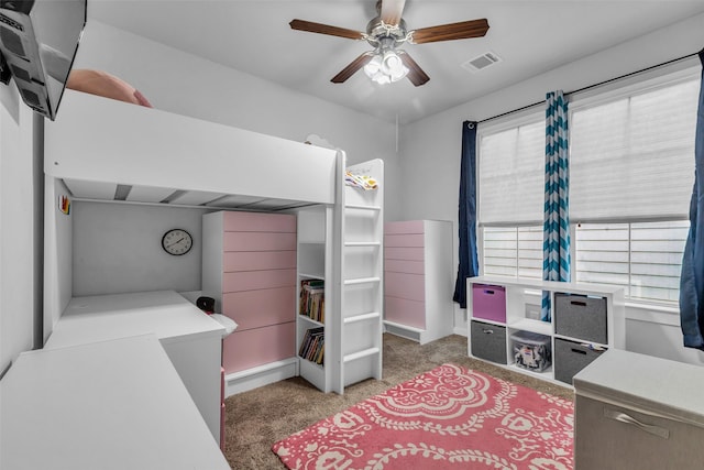 3009A Bell St, Houston, TX 77003 - bedroom with carpet flooring and a ceiling fan