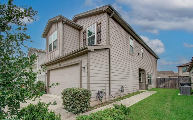 14746 Jasper Stream Ct, Houston, TX 77069 - view of property exterior featuring an attached garage and concrete driveway
