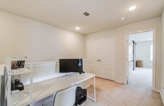 14746 Jasper Stream Ct, Houston, TX 77069 - home office with light colored carpet and recessed lighting