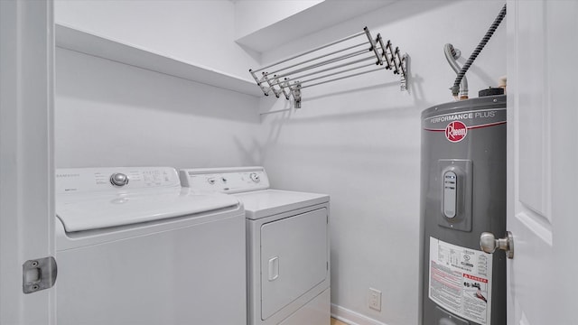 2608 Bering Dr Unit 2608, Houston, TX 77057 - laundry area featuring water heater and washer and dryer