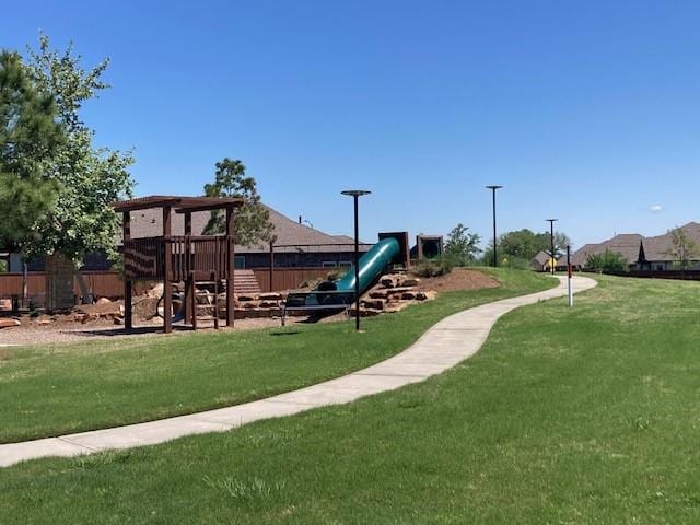 14007 Blackfoot Trail Run, Cypress, TX 77429 - community jungle gym featuring a lawn