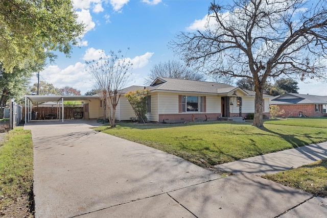 3310 Lake Heights Dr, Waco, TX 76708 - single story home featuring brick siding, driveway, and a carport