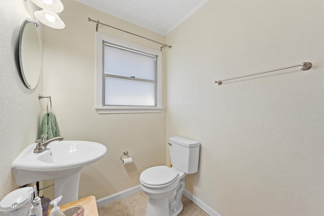 3310 Lake Heights Dr, Waco, TX 76708 - bathroom with ornamental molding and tile patterned flooring