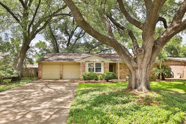 9622 Highmeadow Dr, Houston, TX 77063 - ranch-style house featuring brick siding, driveway, and an attached garage