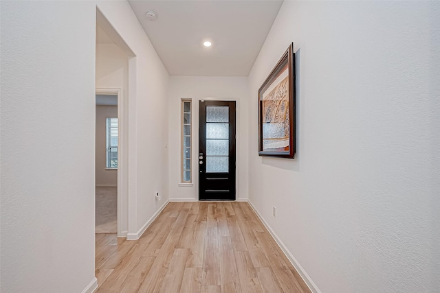 23722 Canolo Grove Ln, New Caney, TX 77357 - entrance foyer with light wood finished floors and recessed lighting