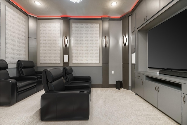 2010 Cias Trail Ln, Spring, TX 77386 - carpeted home theater room with recessed lighting and baseboards