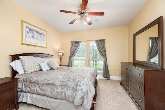 2010 Cias Trail Ln, Spring, TX 77386 - bedroom with a ceiling fan and light carpet