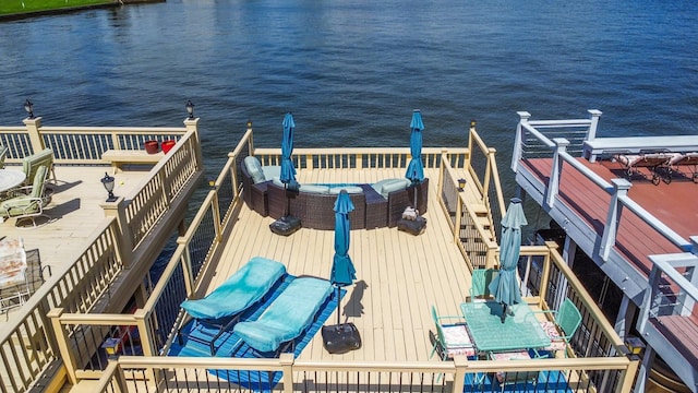 145 Capetown, Montgomery, TX 77356 - dock area featuring a deck with water view