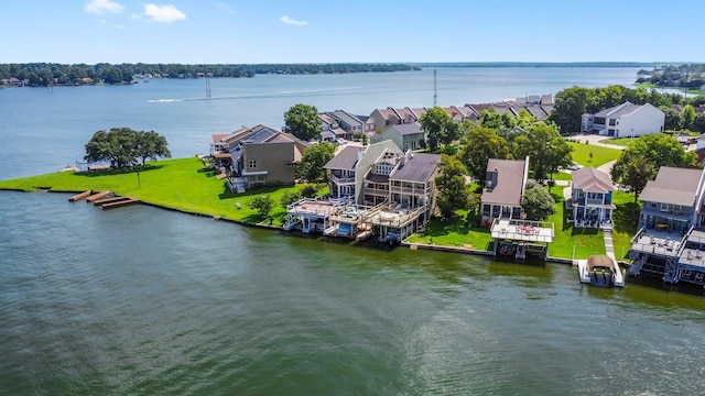 145 Capetown, Montgomery, TX 77356 - aerial perspective of suburban area featuring a nearby body of water