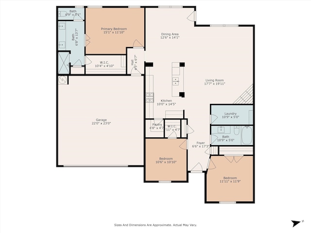 10477 Valley Dr N, Willis, TX 77318 - view of property floor plan