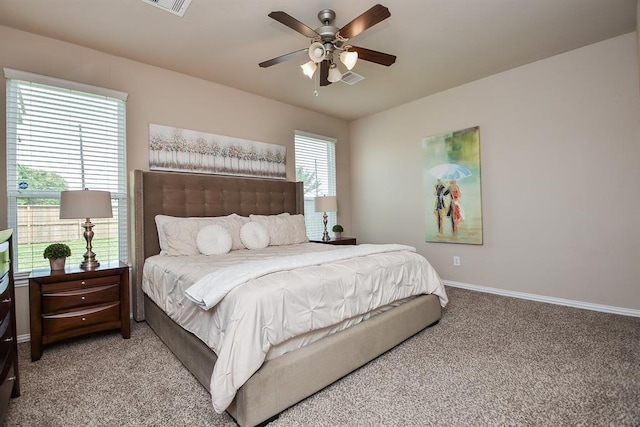 3514 Marquesa Ln, Houston, TX 77084 - bedroom with light carpet and a ceiling fan