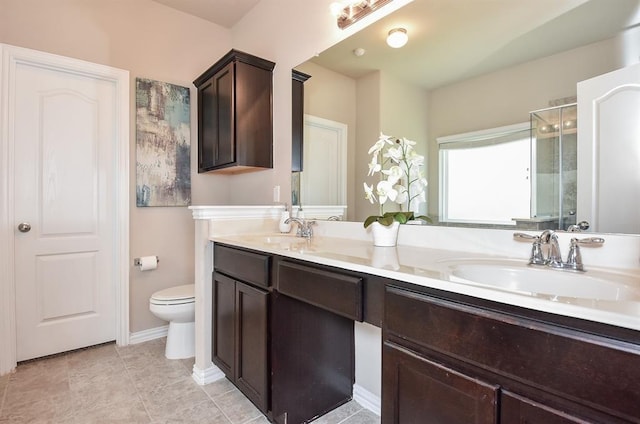 3514 Marquesa Ln, Houston, TX 77084 - bathroom featuring double vanity and a stall shower
