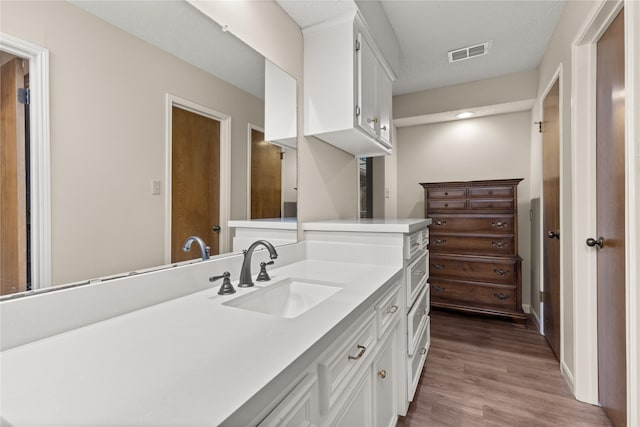 2006 Echo Ridge Ct, Houston, TX 77339 - bathroom featuring wood finished floors and vanity