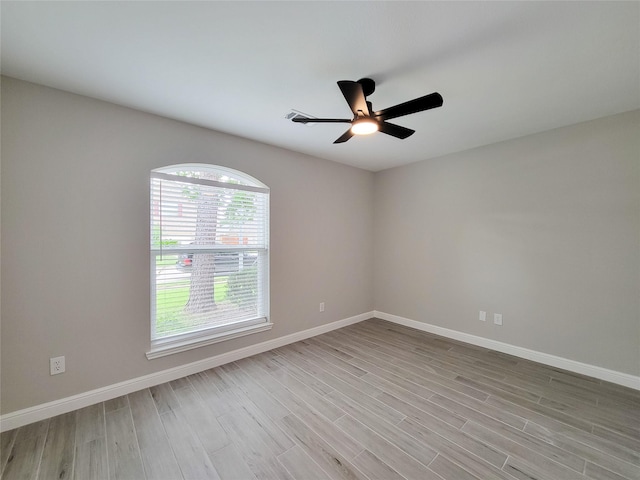 18106 Water Mill Dr, Cypress, TX 77429 - spare room featuring wood finished floors and a ceiling fan