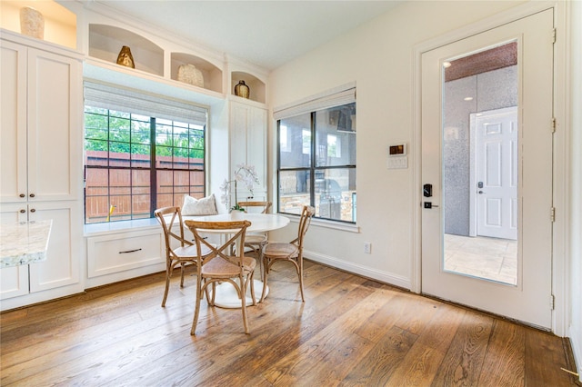 1403 Wakefield Dr, Houston, TX 77018 - dining area featuring wood finished floors and baseboards