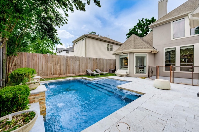 1403 Wakefield Dr, Houston, TX 77018 - view of pool with a patio area and a fenced backyard