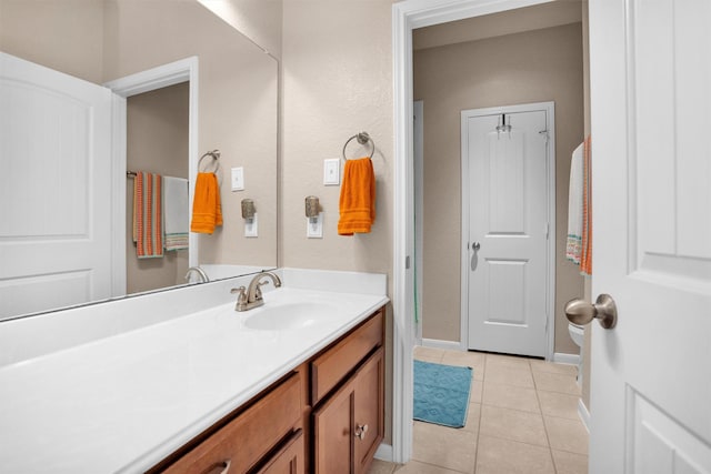 1900 Pagemill Ln, Conroe, TX 77304 - bathroom featuring vanity and tile patterned floors