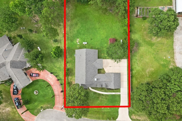 14607 Dawn Mist Ct, Magnolia, TX 77354 - aerial overview of property's location featuring property boundaries highlighted