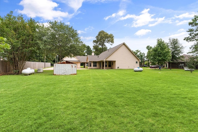 14607 Dawn Mist Ct, Magnolia, TX 77354 - view of yard with a storage shed