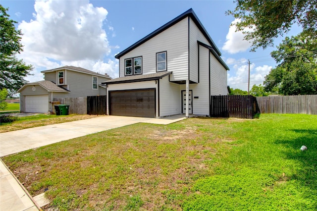 5774 Gineridge Dr, Houston, TX 77053 - view of front of property with an attached garage and driveway