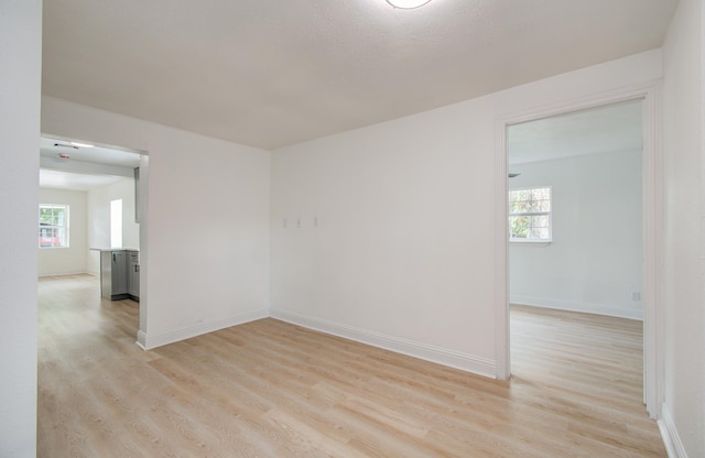 10309 Wiggins St, Houston, TX 77029 - spare room with light wood-type flooring and baseboards