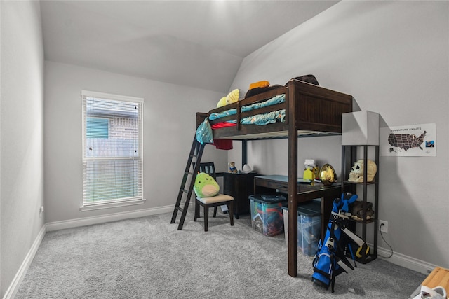 15 Eden Hollow Ln, Richmond, TX 77406 - carpeted bedroom featuring lofted ceiling and baseboards