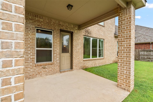 5227 Birch Falls Ln, Sugar Land, TX 77479 - doorway to property with brick siding and a patio