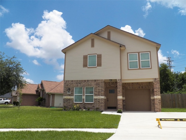 4218 Sorsby Dr, Houston, TX 77047 - view of front of house featuring brick siding, driveway, and an attached garage