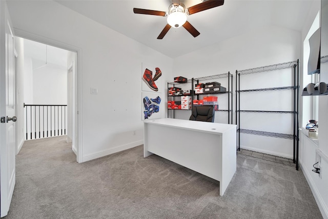 3310 Bellwick Chase Ln, Houston, TX 77365 - office with carpet and a ceiling fan