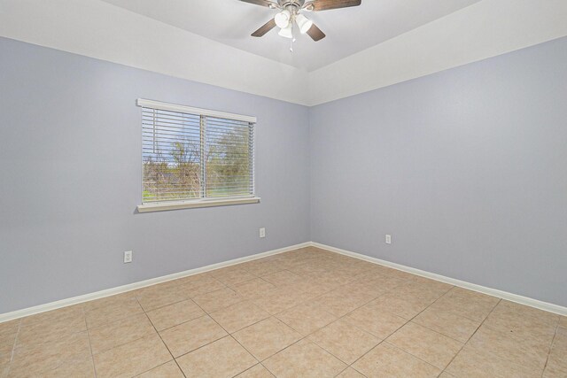 12222 Warrenwood Dr, Houston, TX 77066 - spare room with a ceiling fan and light tile patterned floors