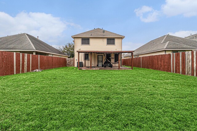 12222 Warrenwood Dr, Houston, TX 77066 - rear view of property featuring a patio and a fenced backyard